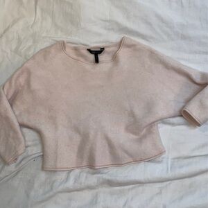 BCBG cashmere cropped sweater